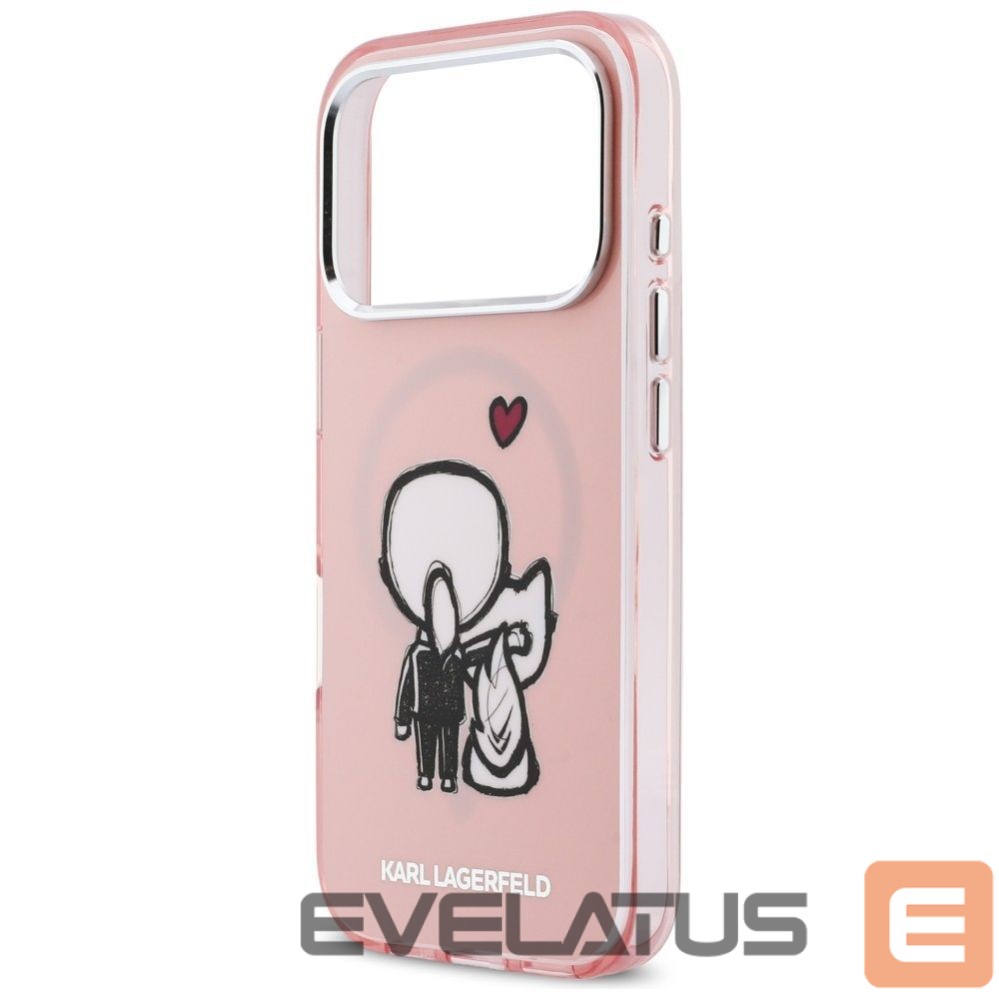 Other goods Karl Lagerfeld Karl Lagerfeld Karl & Choupette Back MagSafe Case for iPhone 17 Pro Max - Pink