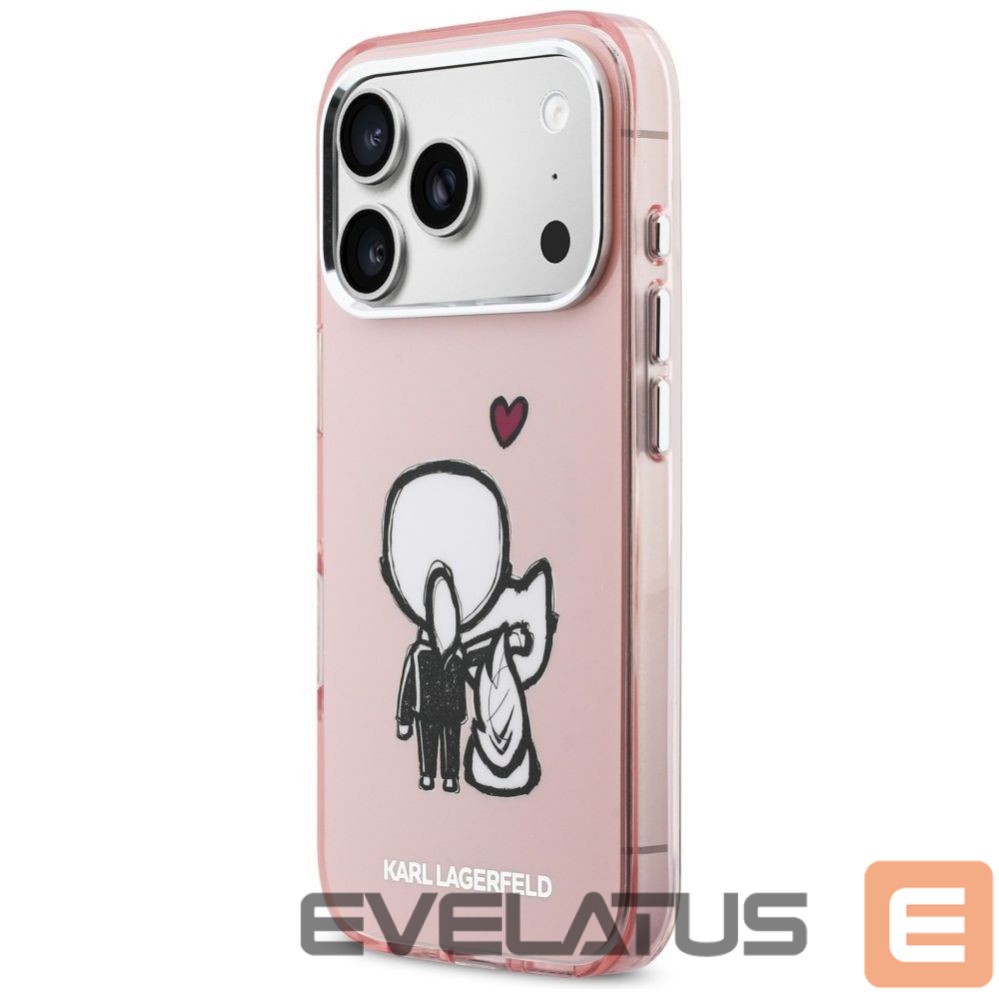 Other goods Karl Lagerfeld Karl Lagerfeld Karl & Choupette Back MagSafe Case for iPhone 17 Pro Max - Pink
