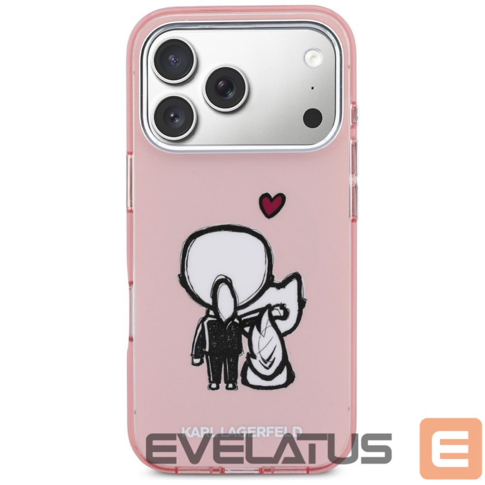 Other goods Karl Lagerfeld Karl Lagerfeld Karl & Choupette Back MagSafe Case for iPhone 17 Pro Max - Pink