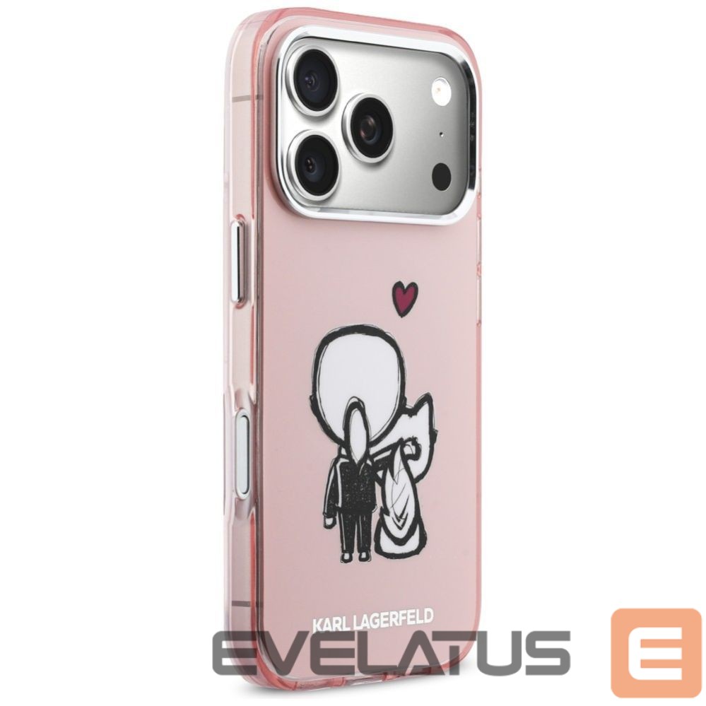 Other goods Karl Lagerfeld Karl Lagerfeld Karl & Choupette Back MagSafe Case for iPhone 17 Pro Max - Pink