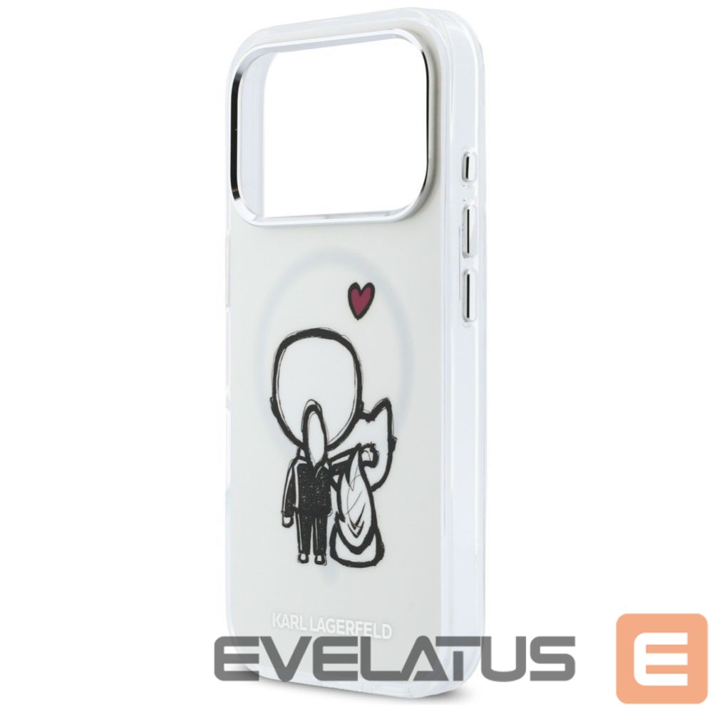 Other goods Karl Lagerfeld Karl Lagerfeld Karl & Choupette Back MagSafe Case for iPhone 17 Pro - Clear