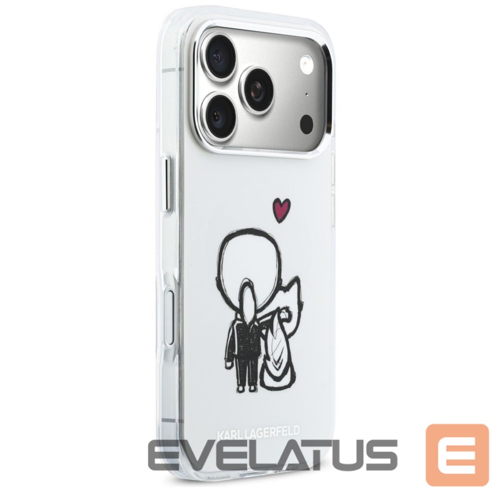 Other goods Karl Lagerfeld Karl Lagerfeld Karl & Choupette Back MagSafe Case for iPhone 17 Pro - Clear