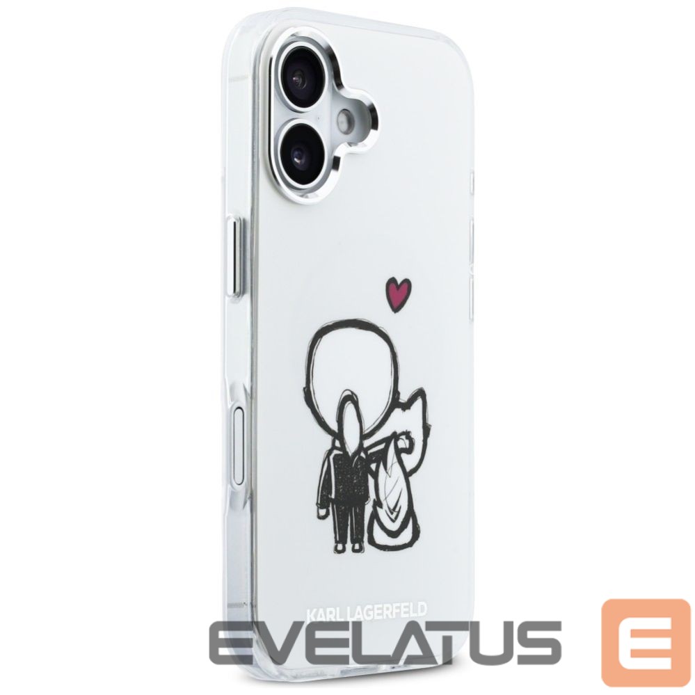 Other goods Karl Lagerfeld Karl Lagerfeld Karl & Choupette Back MagSafe Case for iPhone 17 - Clear