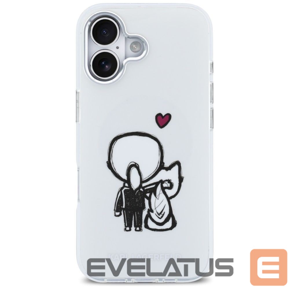 Other goods Karl Lagerfeld Karl Lagerfeld Karl & Choupette Back MagSafe Case for iPhone 17 - Clear