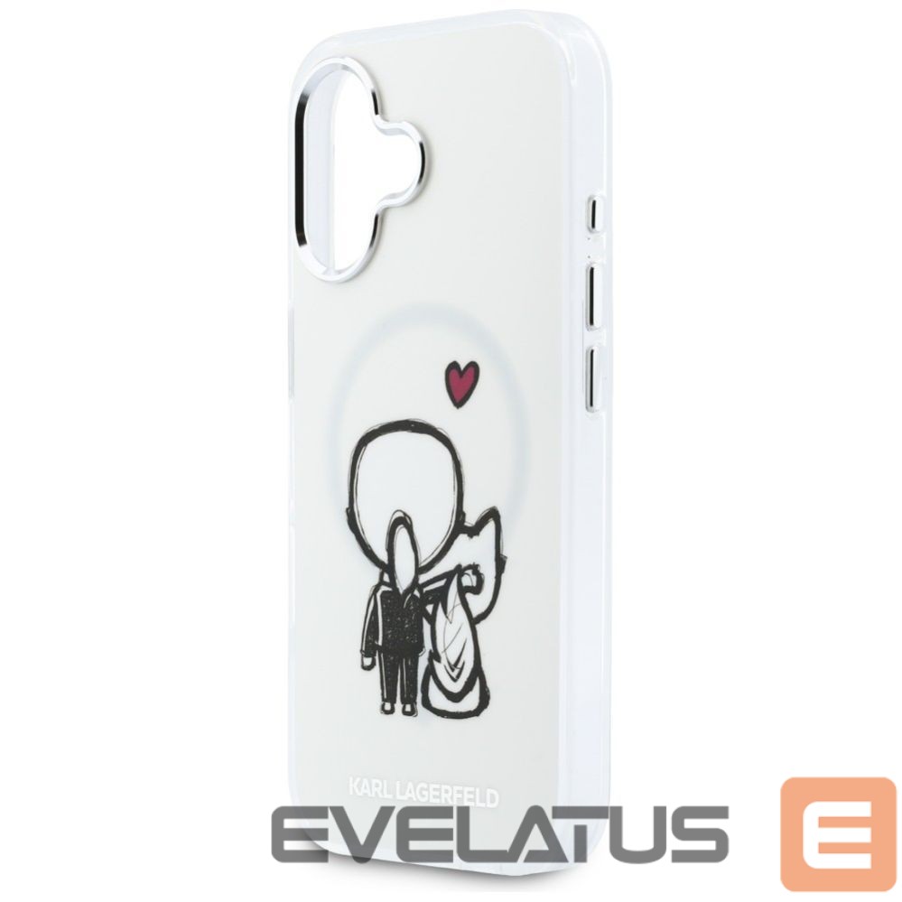 Other goods Karl Lagerfeld Karl Lagerfeld Karl & Choupette Back MagSafe Case for iPhone 17 - Clear
