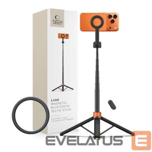 Other goods Tech-Protect  Tech-Protect L10S Bluetooth Selfie Stick Tripod - Black and Orange 