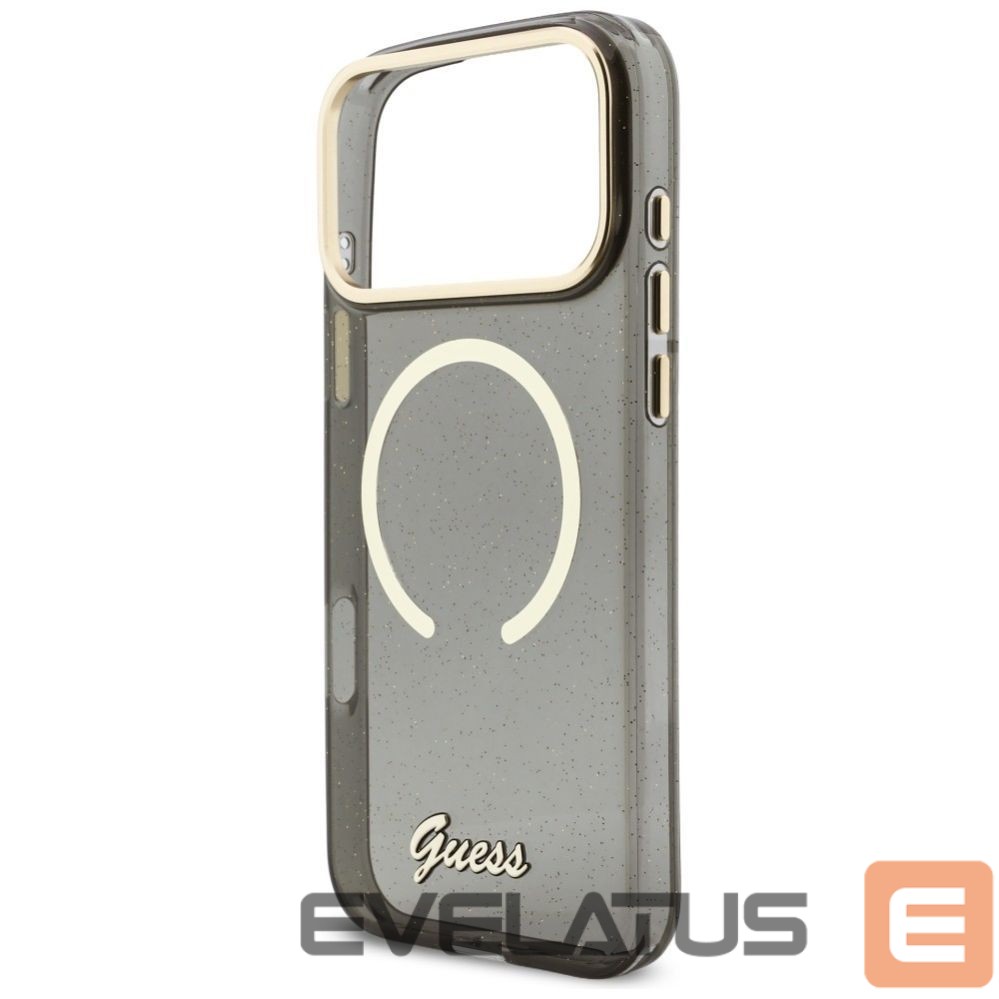 Other goods Guess Guess IML Glitters Script Strap MagSafe case for iPhone 17 Pro Max - black