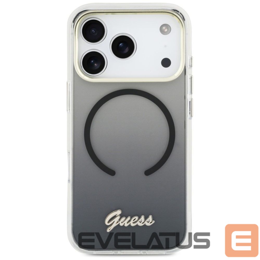 Other goods Guess Guess IML Gradient Script Metal MagSafe Case for iPhone 17 Pro - Black