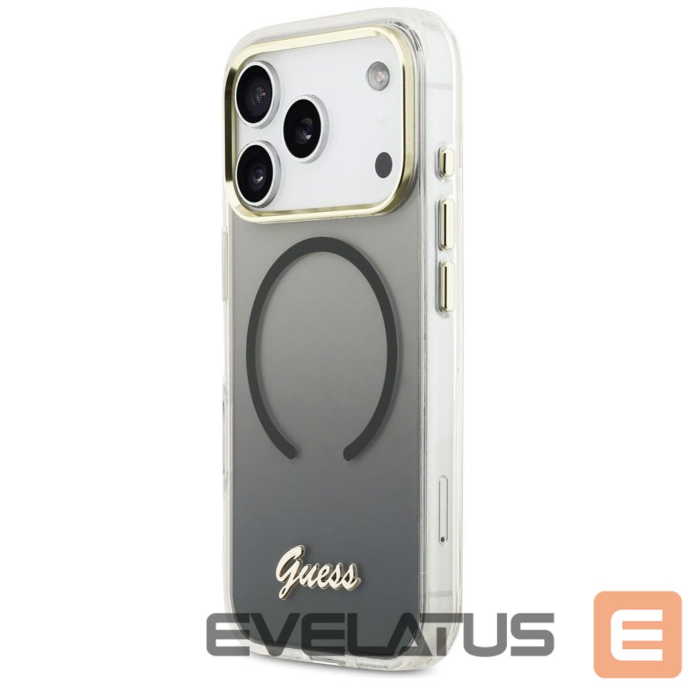 Other goods Guess Guess IML Gradient Script Metal MagSafe Case for iPhone 17 Pro - Black
