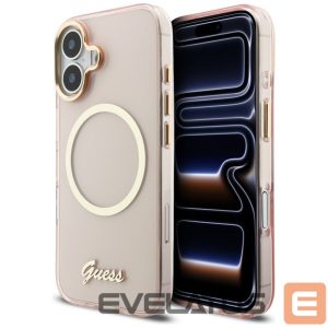 Other goods Guess  Guess IML Script Metal MagSafe Case for iPhone 17 - Pink 