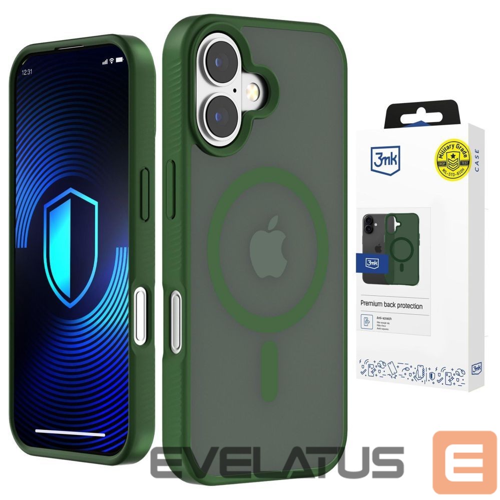 Other goods 3MK 3mk Smoke MagCase for iPhone 16 - Green-Translucent