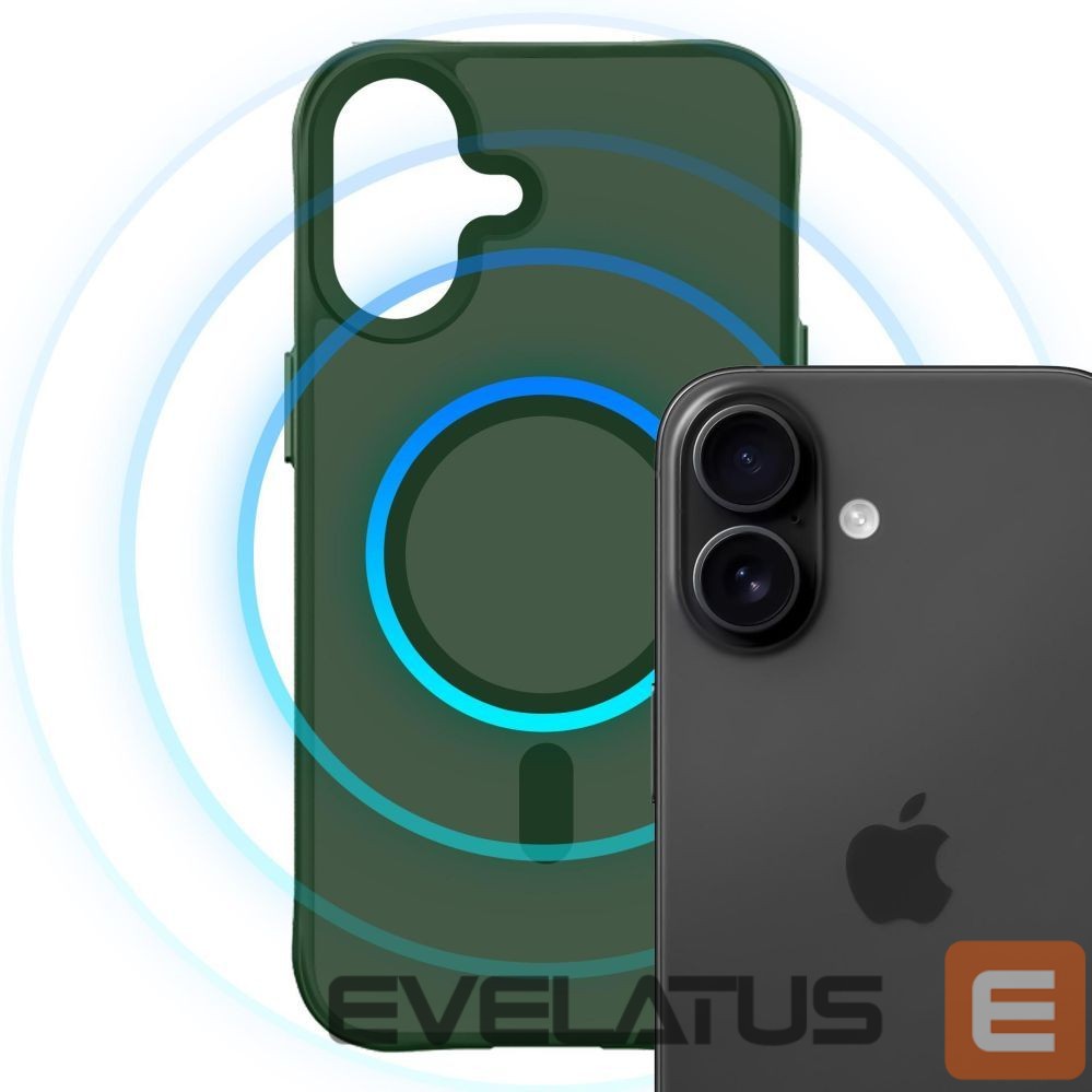 Other goods 3MK 3mk Smoke MagCase for iPhone 16 - Green-Translucent