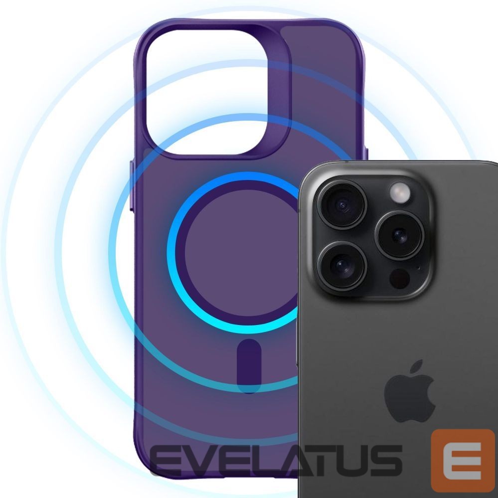 Other goods 3MK 3mk Smoke MagCase for iPhone 16 Pro Max - Purple-Translucent
