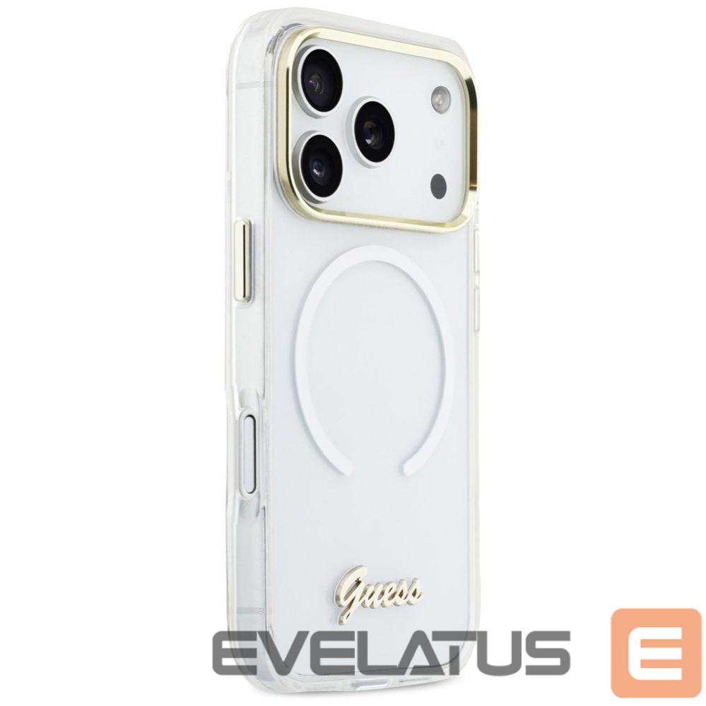 Other goods Guess Guess IML Gradient Script Metal MagSafe Case for iPhone 17 Pro - White