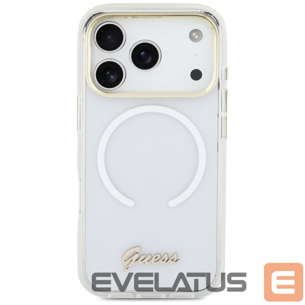 Other goods Guess Guess IML Gradient Script Metal MagSafe Case for iPhone 17 Pro - White
