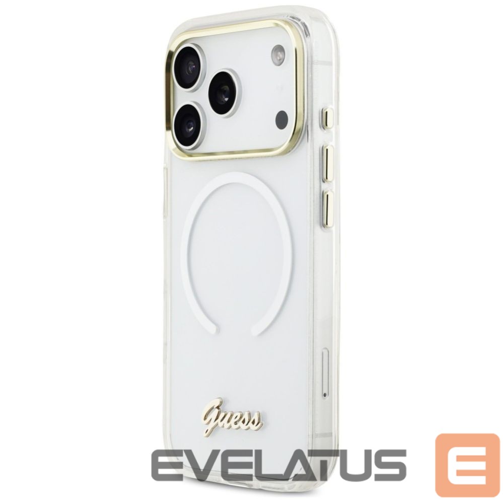 Other goods Guess Guess IML Gradient Script Metal MagSafe Case for iPhone 17 Pro - White