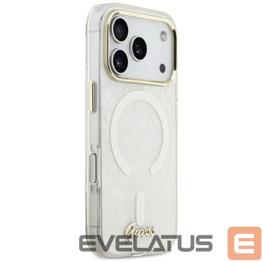 Other goods Guess Guess IML Shell Script Metal MagSafe Case for iPhone 17 Pro Max - White