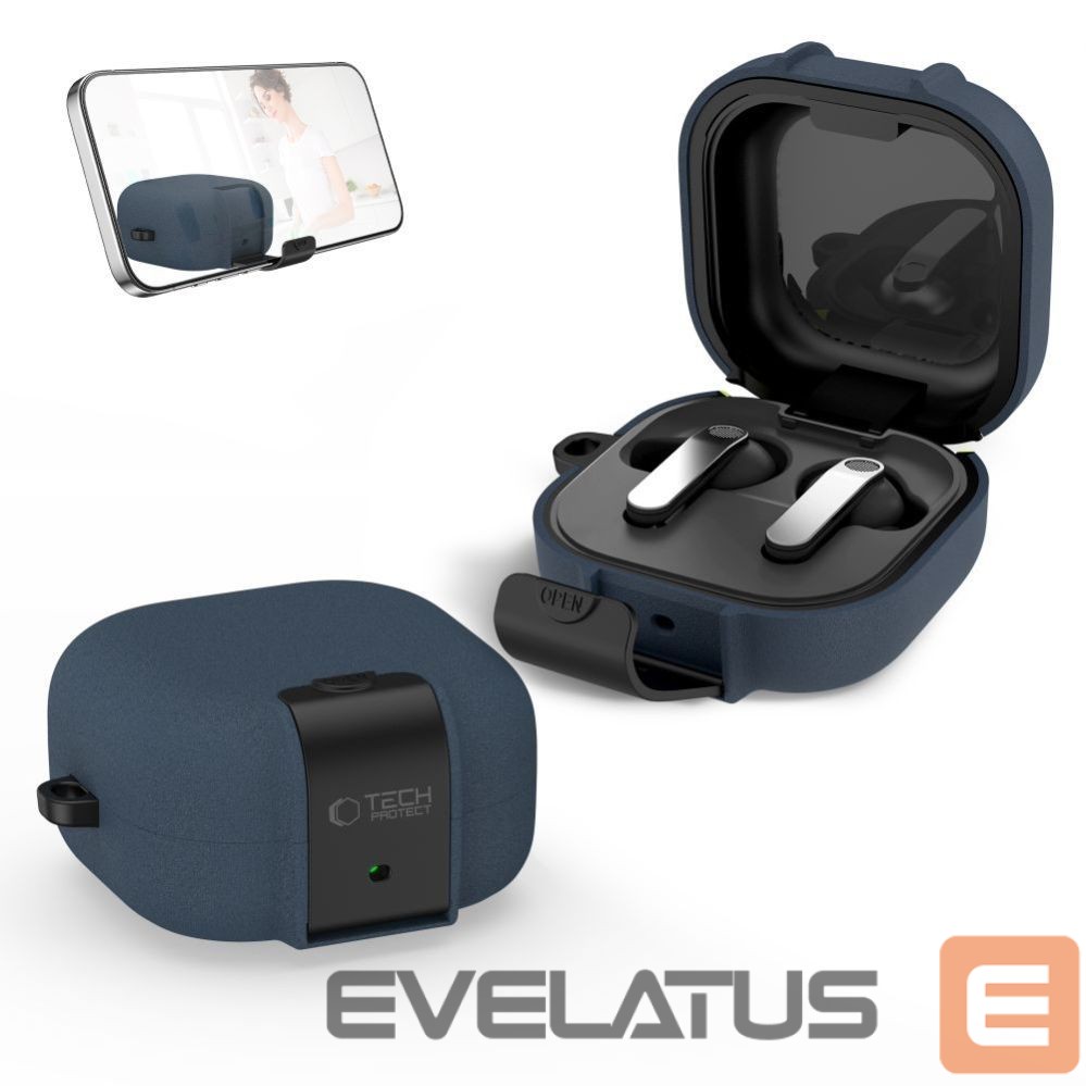Other goods Tech-Protect Tech-Protect Slim Hook Case for Samsung Galaxy Buds 4 / 4 Pro - Navy Blue