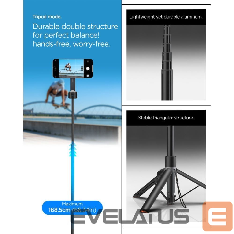 Other goods Spigen Spigen S581W MagSafe Bluetooth Selfie Stick and Tripod - Black