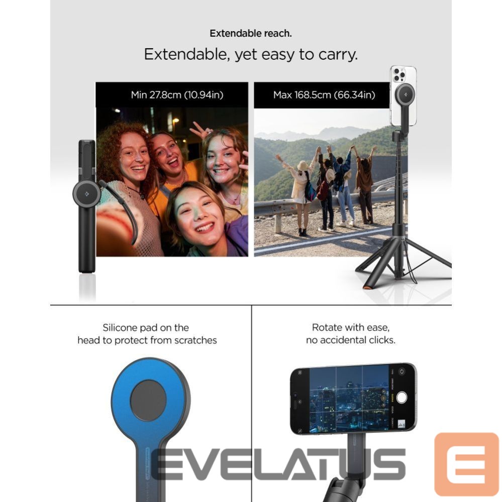 Other goods Spigen Spigen S581W MagSafe Bluetooth Selfie Stick and Tripod - Black