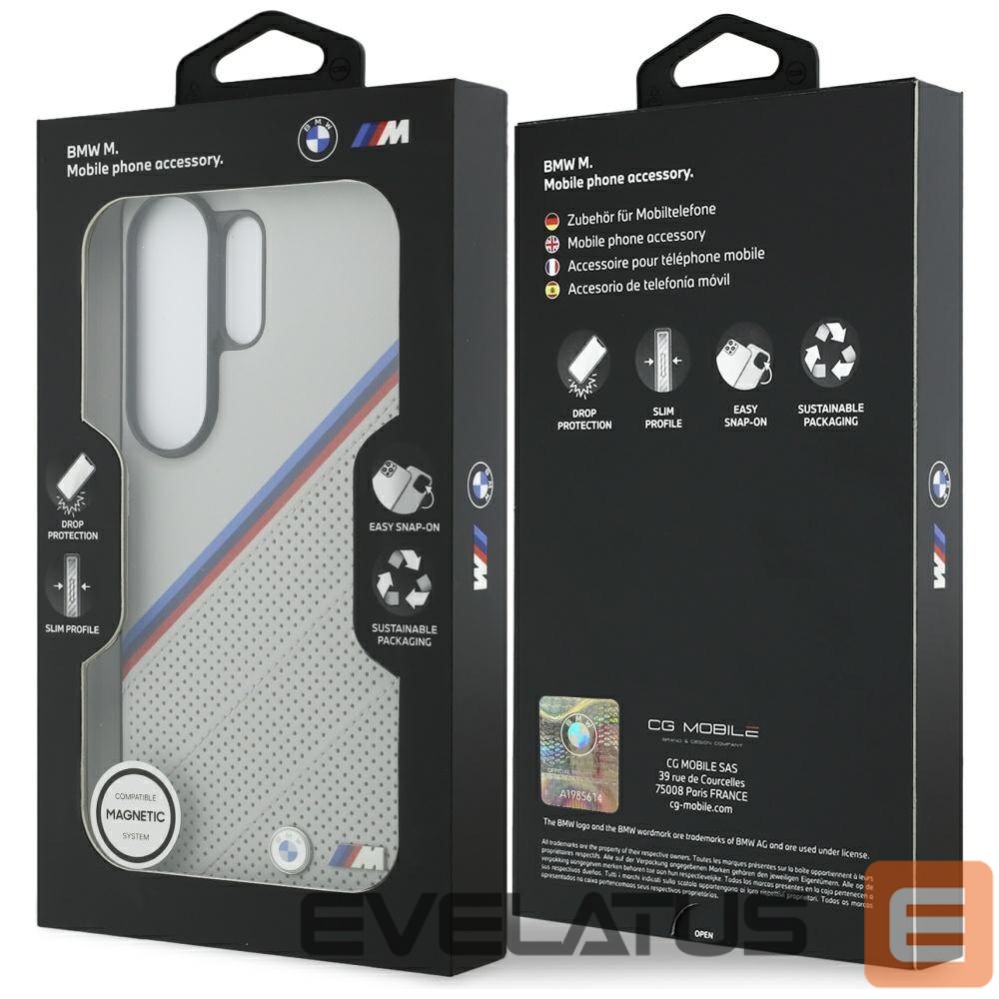 Other goods BMW BMW Tricolor Metal Logo MagSafe Case for Samsung Galaxy S26 Ultra - Gray