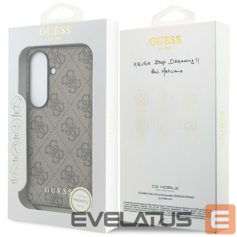 Other goods Guess Guess 4G Classic Logo Charm MagSafe Case for Samsung Galaxy S26 - Brown