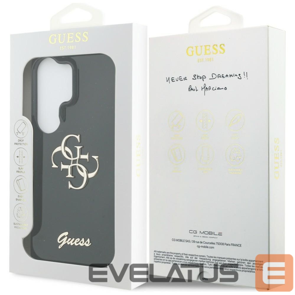 Other goods Guess Guess IML Big Metal 4G Script case for Samsung Galaxy S26 Ultra - black