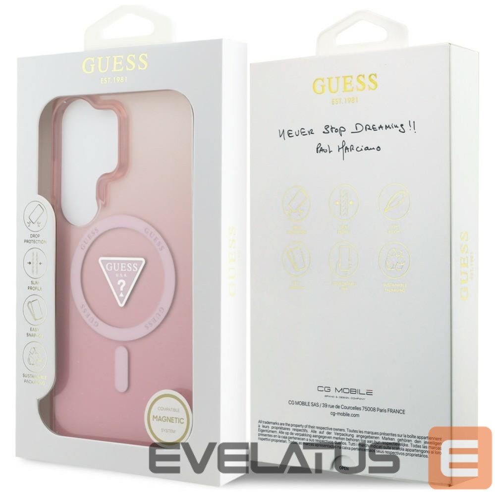 Other goods Guess Guess IML Gradient Triangle MagSafe Case for Samsung Galaxy S26 Ultra - Pink