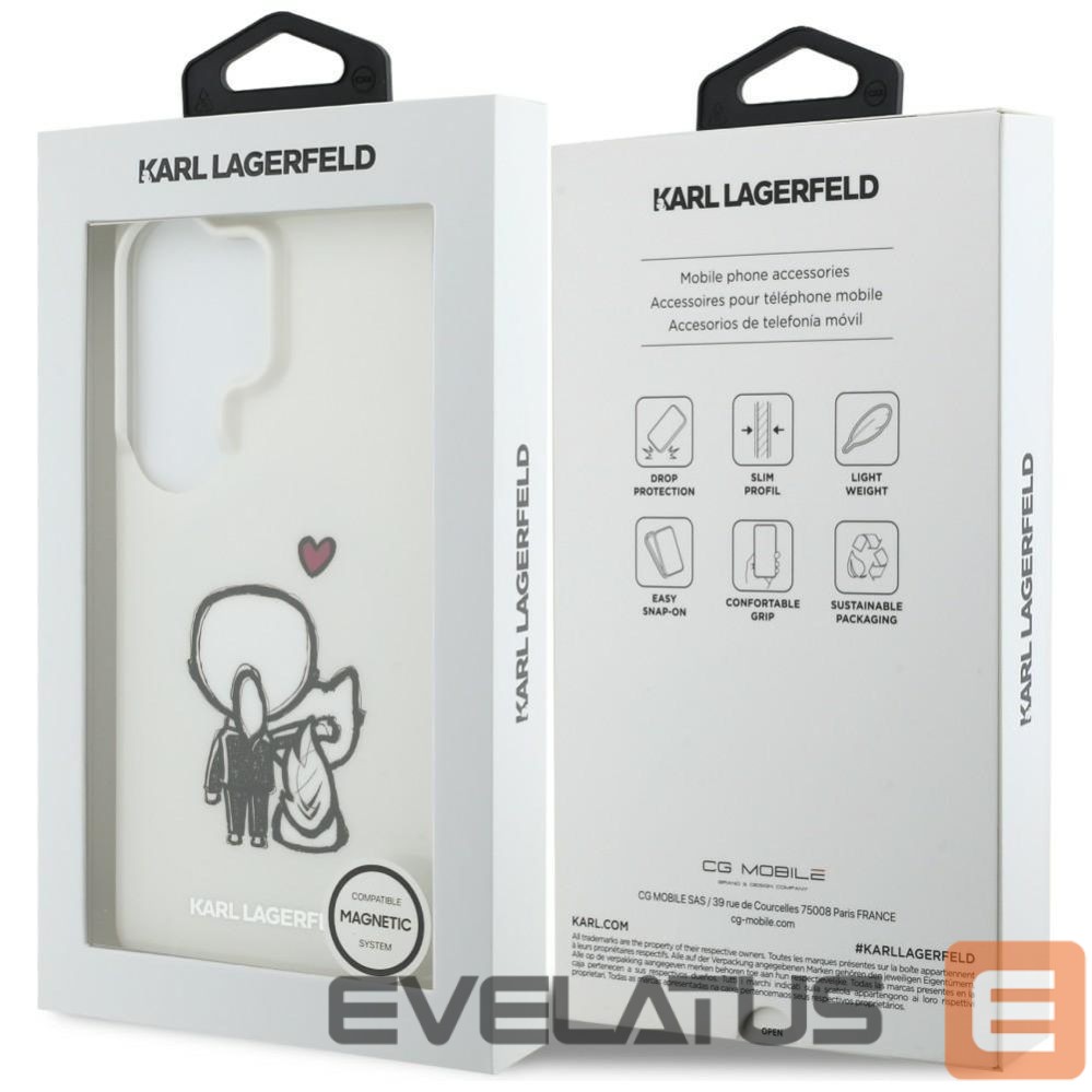 Other goods Karl Lagerfeld Karl Lagerfeld IML Karl&Choupette MagSafe Case for Samsung Galaxy S26 Ultra - Transparent
