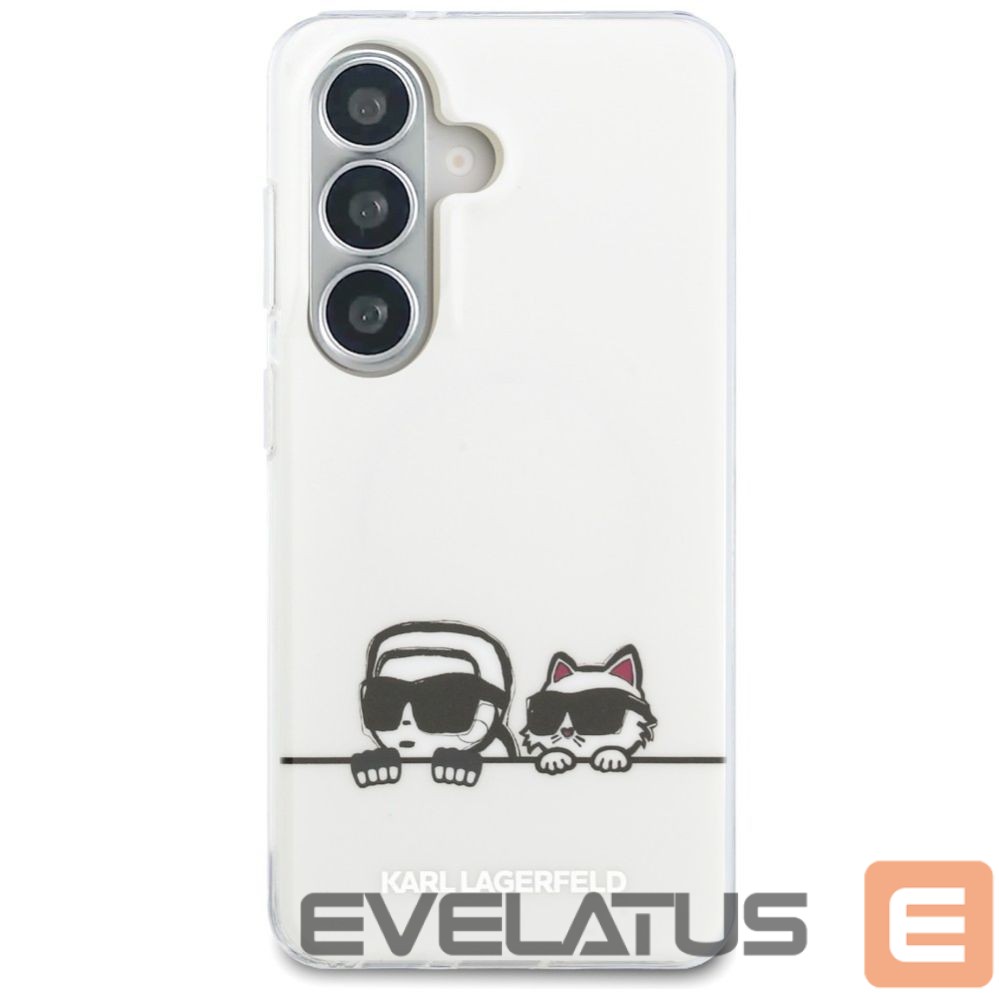Back panel cover Karl Lagerfeld Karl Lagerfeld IML Peekaboo Karl&Choupette MagSafe Case for Samsung Galaxy S26 - Transparent