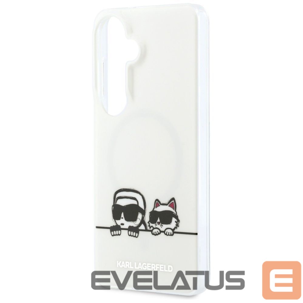 Back panel cover Karl Lagerfeld Karl Lagerfeld IML Peekaboo Karl&Choupette MagSafe Case for Samsung Galaxy S26 - Transparent