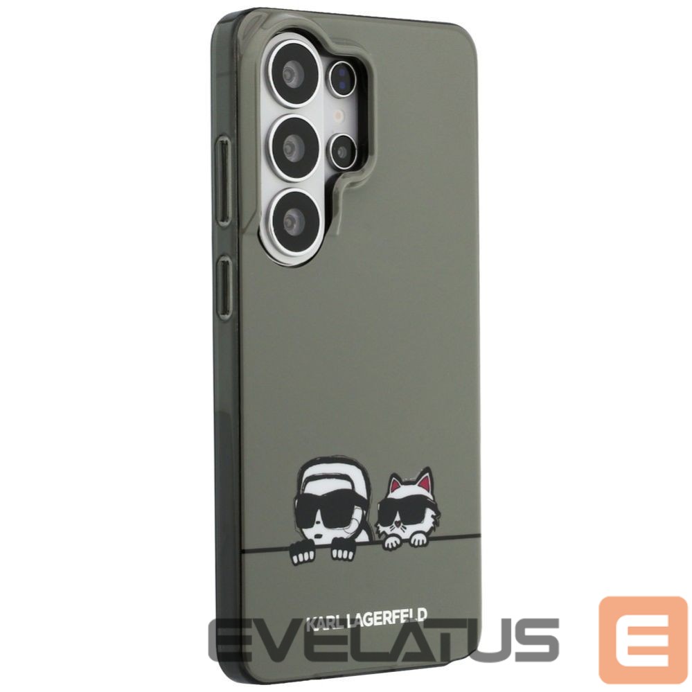 Back panel cover Karl Lagerfeld Karl Lagerfeld IML Peekaboo Karl&Choupette MagSafe Case for Samsung Galaxy S26 Ultra - Black