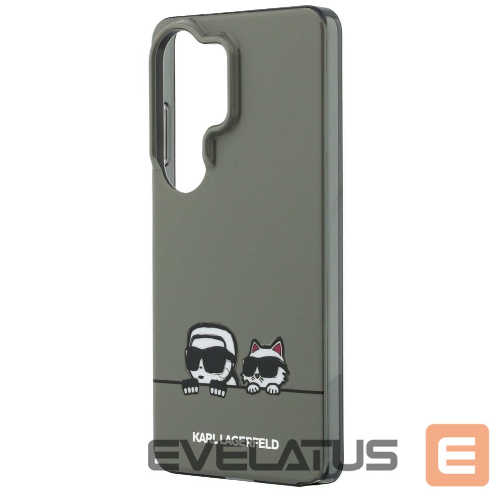 Back panel cover Karl Lagerfeld Karl Lagerfeld IML Peekaboo Karl&Choupette MagSafe Case for Samsung Galaxy S26 Ultra - Black