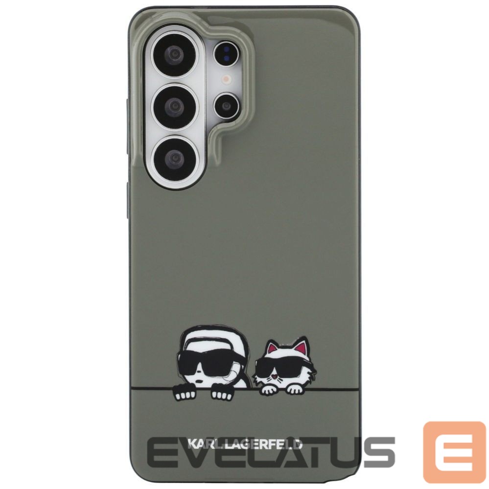 Back panel cover Karl Lagerfeld Karl Lagerfeld IML Peekaboo Karl&Choupette MagSafe Case for Samsung Galaxy S26 Ultra - Black
