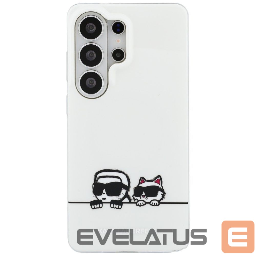 Back panel cover Karl Lagerfeld Karl Lagerfeld IML Peekaboo Karl&Choupette MagSafe Case for Samsung Galaxy S26 Ultra - Transparent