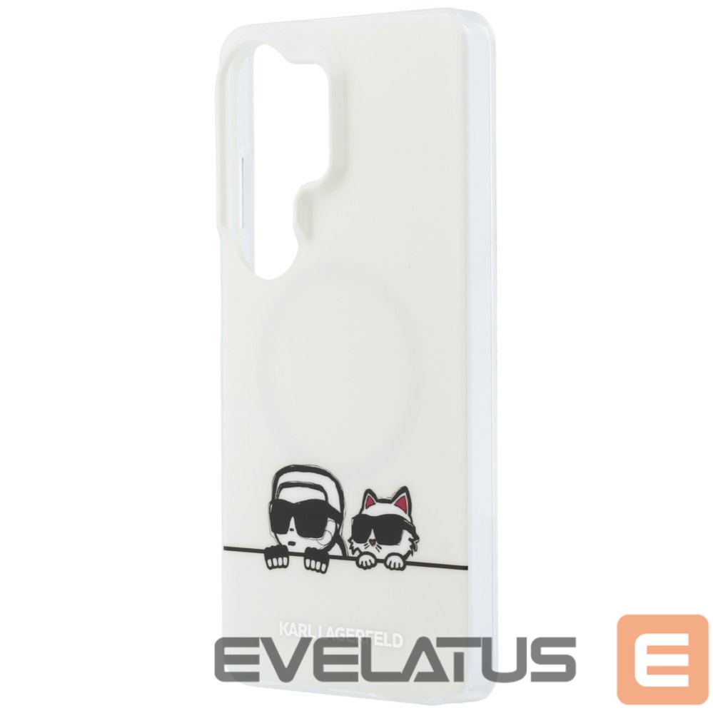 Back panel cover Karl Lagerfeld Karl Lagerfeld IML Peekaboo Karl&Choupette MagSafe Case for Samsung Galaxy S26 Ultra - Transparent