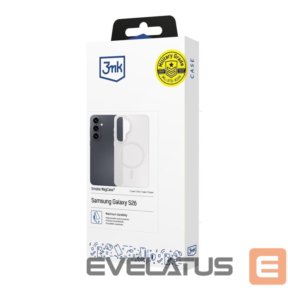 Other goods 3MK 3mk Smoke MagCase for Samsung Galaxy S25 Ultra - White-Translucent