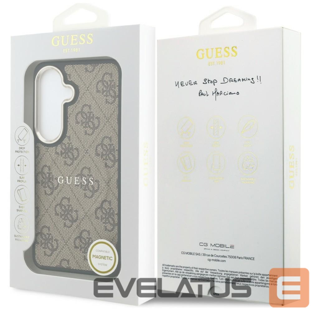 Other goods Guess Reinforced full-screen tempered glass 3mk HardGlass Max Black for Samsung Galaxy S24+