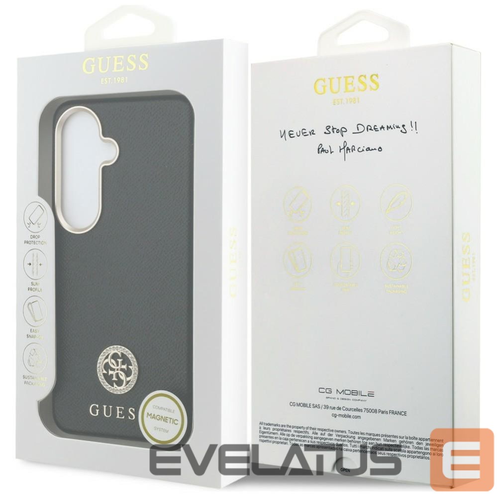 Other goods Guess Reinforced full-screen tempered glass 3mk HardGlass Max Black for Samsung Galaxy S24+