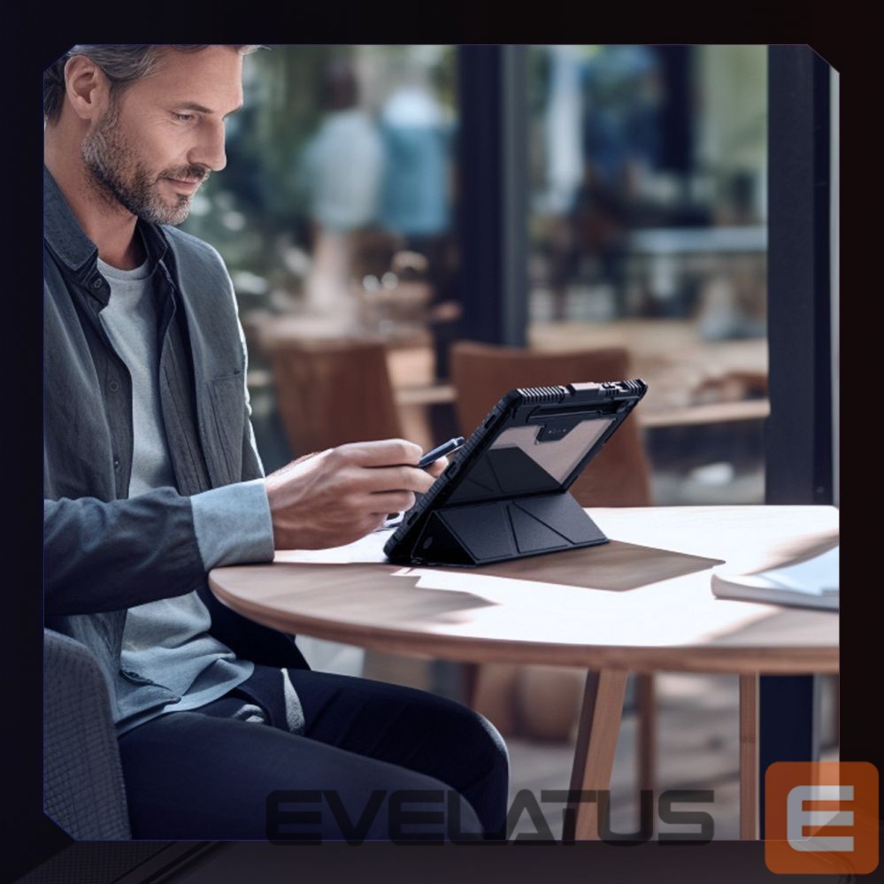 Back panel cover Nillkin - Nillkin Bumper Leather Case Pro case for Samsung Galaxy Tab S9 - black