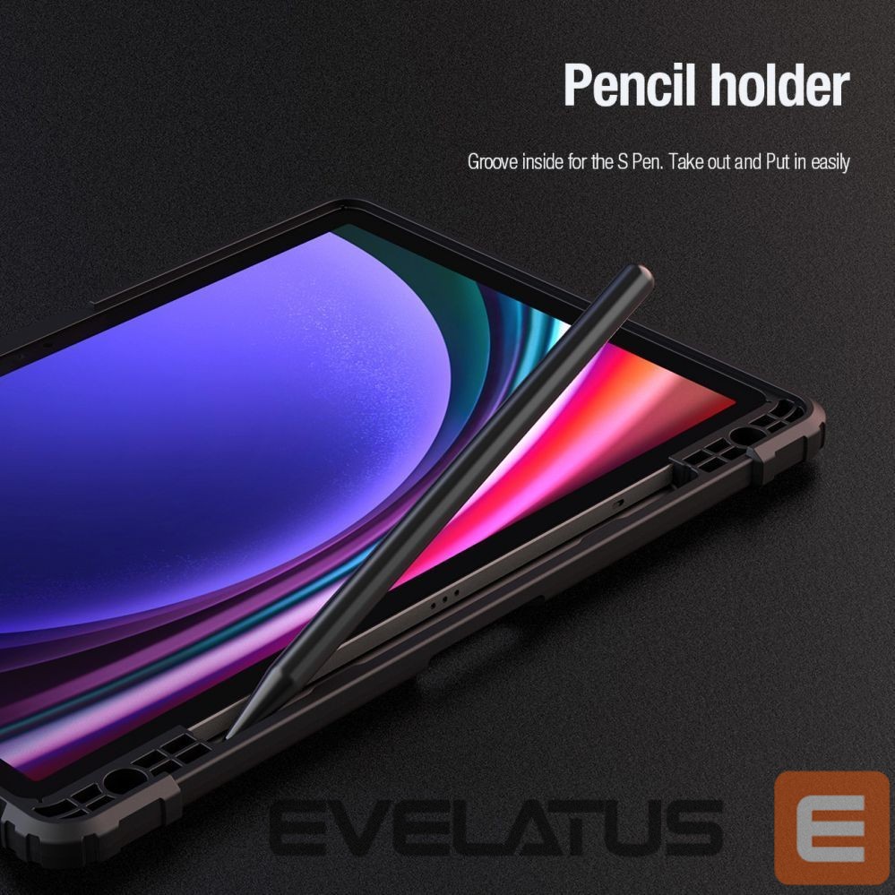 Back panel cover Nillkin - Nillkin Bumper Leather Case Pro case for Samsung Galaxy Tab S9 - black