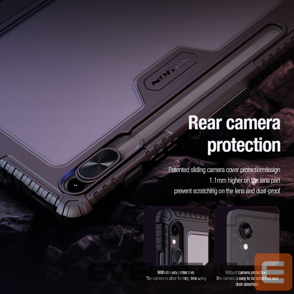 Back panel cover Nillkin - Nillkin Bumper Leather Case Pro case for Samsung Galaxy Tab S9 - black