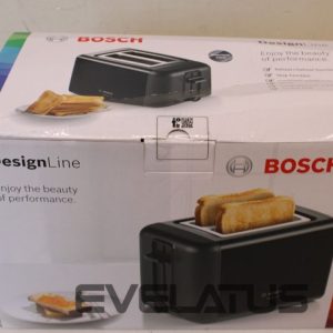 Toster Bosch  SALE OUT.  TAT3P423 Toaster, Black |  DesignLine Toaster | TAT3P423 | Power 970 W | Number of slots 2 | Housing material Stainless steel | Black | DAMAGED PACKAGING 