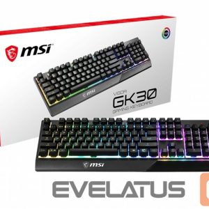 Computer keyboard MSI  Vigor GK30 Gaming Keyboard, US Layout, Wired, Black 