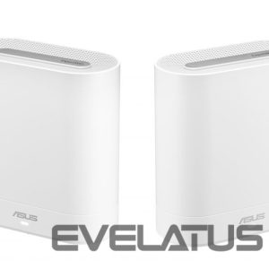 Routers Asus  Wifi 6 802.11ax Tri-band Business Mesh System  EBM68 (2-Pack) 802.11ax, 4804 Mbit/s, 10/100/1000 Mbit/s, Ethernet LAN (RJ-45) ports 3, MU-MiMO No, No mobile broadband, Antenna type Internal, White 