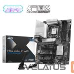 Motherboard for Intel processors MSI  Mainboard||Intel B860 Express|LGA1851|ATX|Memory DDR5|Memory slots 4|2xPCI-Express 4.0 1x|1xPCI-Express 4.0 4x	|1xPCI-Express 5.0 16x|3xM.2|1xHDMI|1xDisplayPort|8xUSB 2.0|2xUSB 3.2|1xUSB-C|1xRJ45|3xAudio port|1xThunderbolt|PROB860-PWIFI 