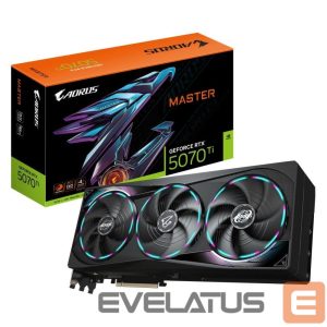 Graphic card / Video cards Gigabyte  Graphics Card||NVIDIA GeForce RTX 5070 Ti|16 GB|GDDR7|256 bit|PCIE 5.0 16x|GPU 2670 MHz|Dual Slot Fansink|1xHDMI|3xDisplayPort|GV-N507TAORUSM-16GD 