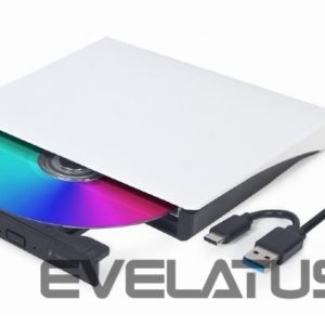 Modules and transceivers Gembird  DVD RW USB3/USB-C 8X EXT RTL/DVD-USB-031-BW 