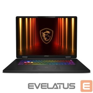 Laptop computer MSI  Notebook||Crosshair|18 HX AI A2XWGKG|CPU Intel Core Ultra 7|255HX|18 "|2560 x 1600 pixels|RAM 32 GB|DDR5-SDRAM|SSD 1000 GB|Discrete graphics NVIDIA GeForce RTX 5070|8 GB|On-board graphics Yes|Numeric keypad Yes|OS installed Windows 11 Home|Colour Black|Weight 2.9 kg|6400 MHz|CRO18HXAIA2XWGKG-049NL 