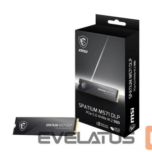 Hard drive SSD MSI  SSD||1400xTBW rating|MTBF 1500000 h|Read speed 14500 MB/s|Write speed 11000 MB/s|NVMe Yes|PCI Express 5.0|M.2|2000 GB|SPATIUM M571 DLP PCIe 5.0 NVMe M.2|S78-440Q1K0-P83 